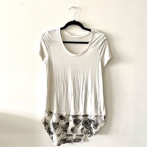 Merona Cream & Floral Blouse